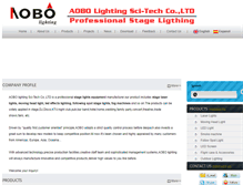 Tablet Screenshot of aobolighting.com